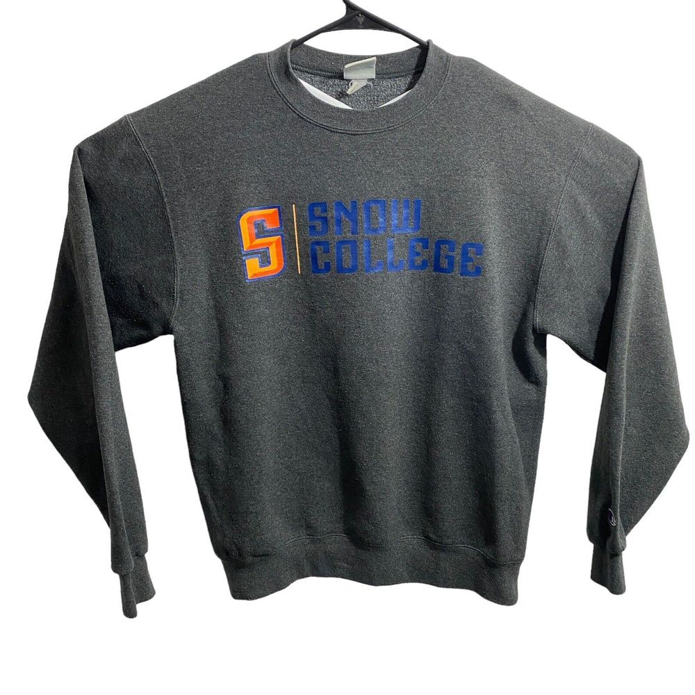 Champion Snow College Crewneck Sweater Men's Size M Eco‎ Fleece